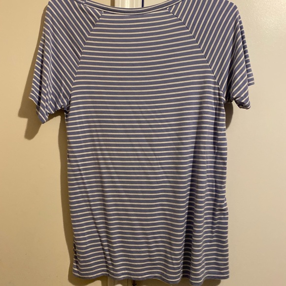 Blue and white striped T-shirt - Picture 3 of 3